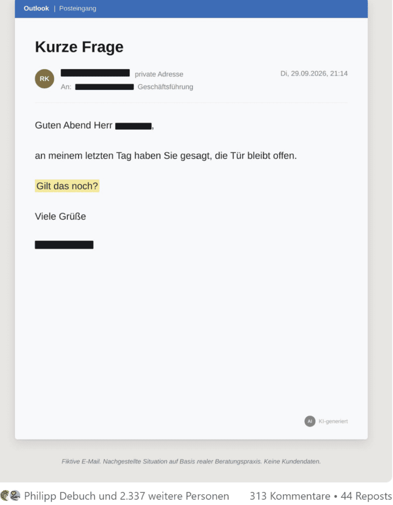 Abschiedskultur im Unternehmen: Warum der Abschied die letzte Botschaft an einen Mitarbeiter ist